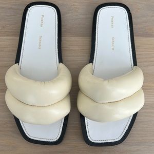 Womens Proenza Schouler Puffy Slides size 38